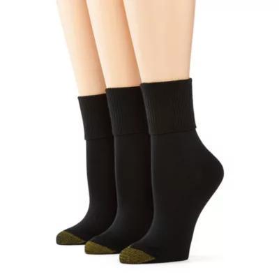 Gold Toe Ultra Soft 3 Pair Turncuff Socks Womens Product Image