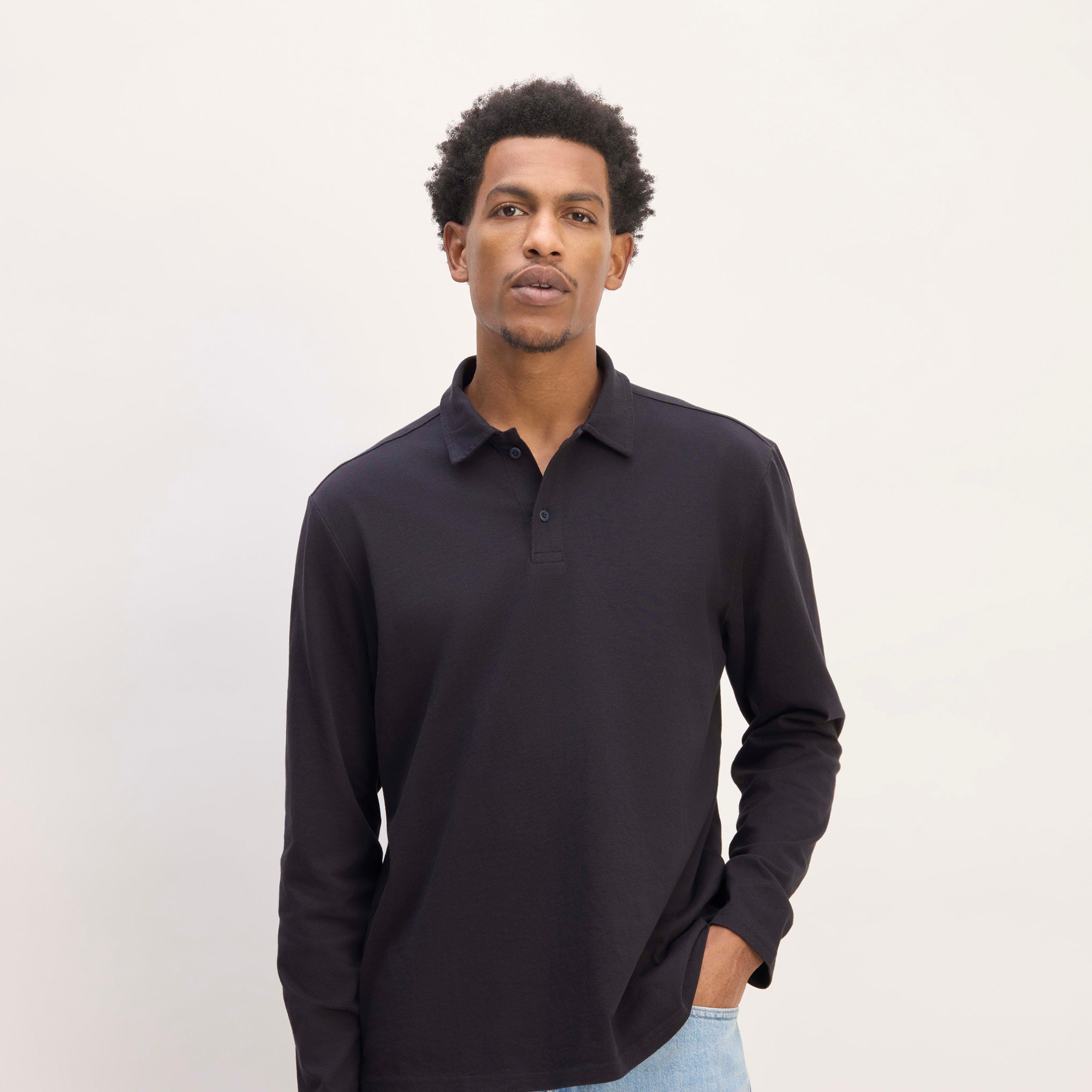 The Premium Weight Long-Sleeve Polo product image