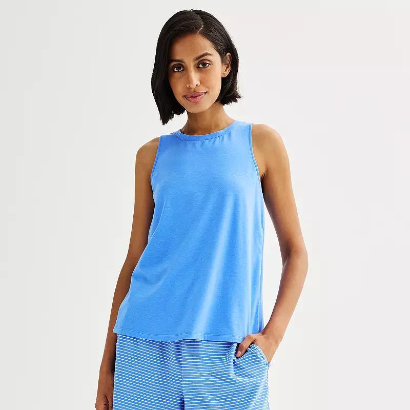 Womens Sonoma Goods For Life Cotton Modal Sleep Tank Top Product Image