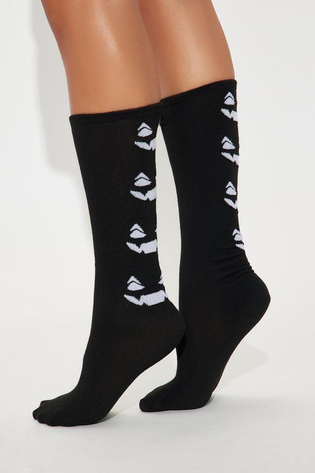 Jack O Lantern Glow In The Dark Socks - Black Product Image