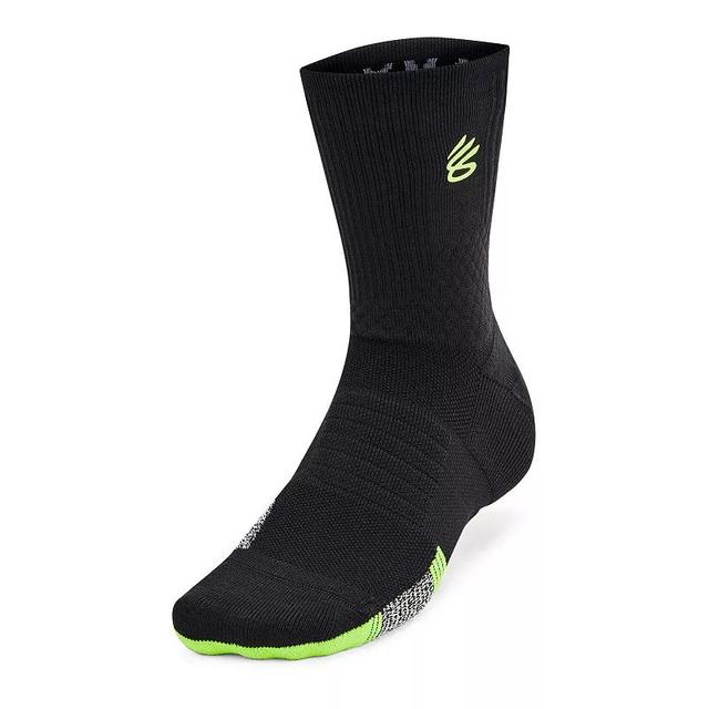 Under Armour Curry ArmourDry Playmaker Mid-Crew Socks, Mens Product Image