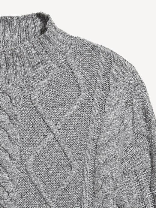 SoSoft Crop Cable-Knit Sweater Product Image