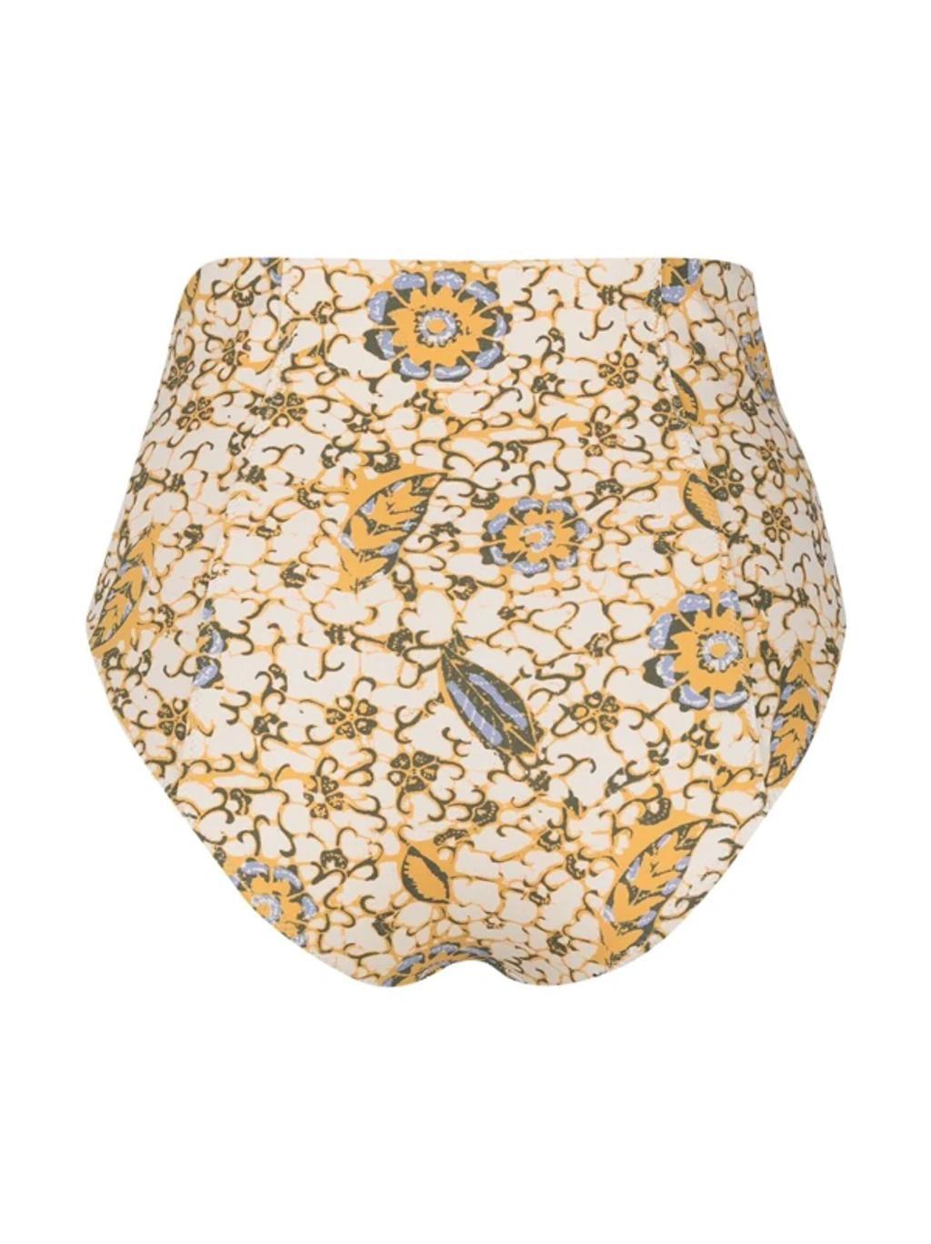 Zahara Citrus-print Bikini Bottoms In Orange Product Image