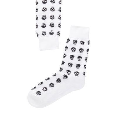 Socks Skull Sport Socks In White Black Product Image