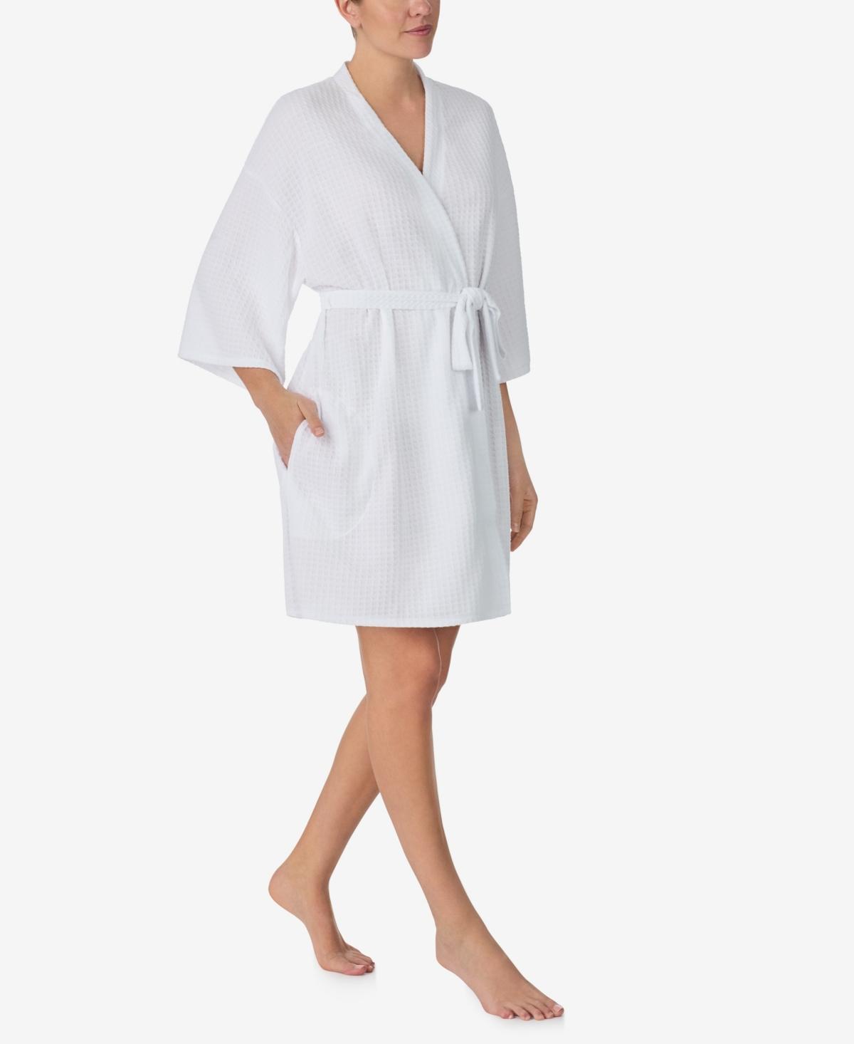 Ellen Tracy Womens 3/4 Kimono Sleeve Short Robe Product Image