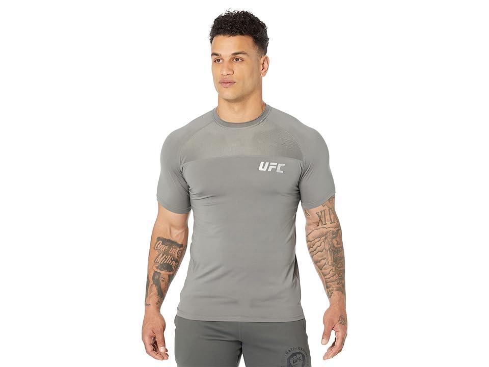 UFC Short Sleeve Crew Neck Tee (Pewter) Men's Clothing Product Image