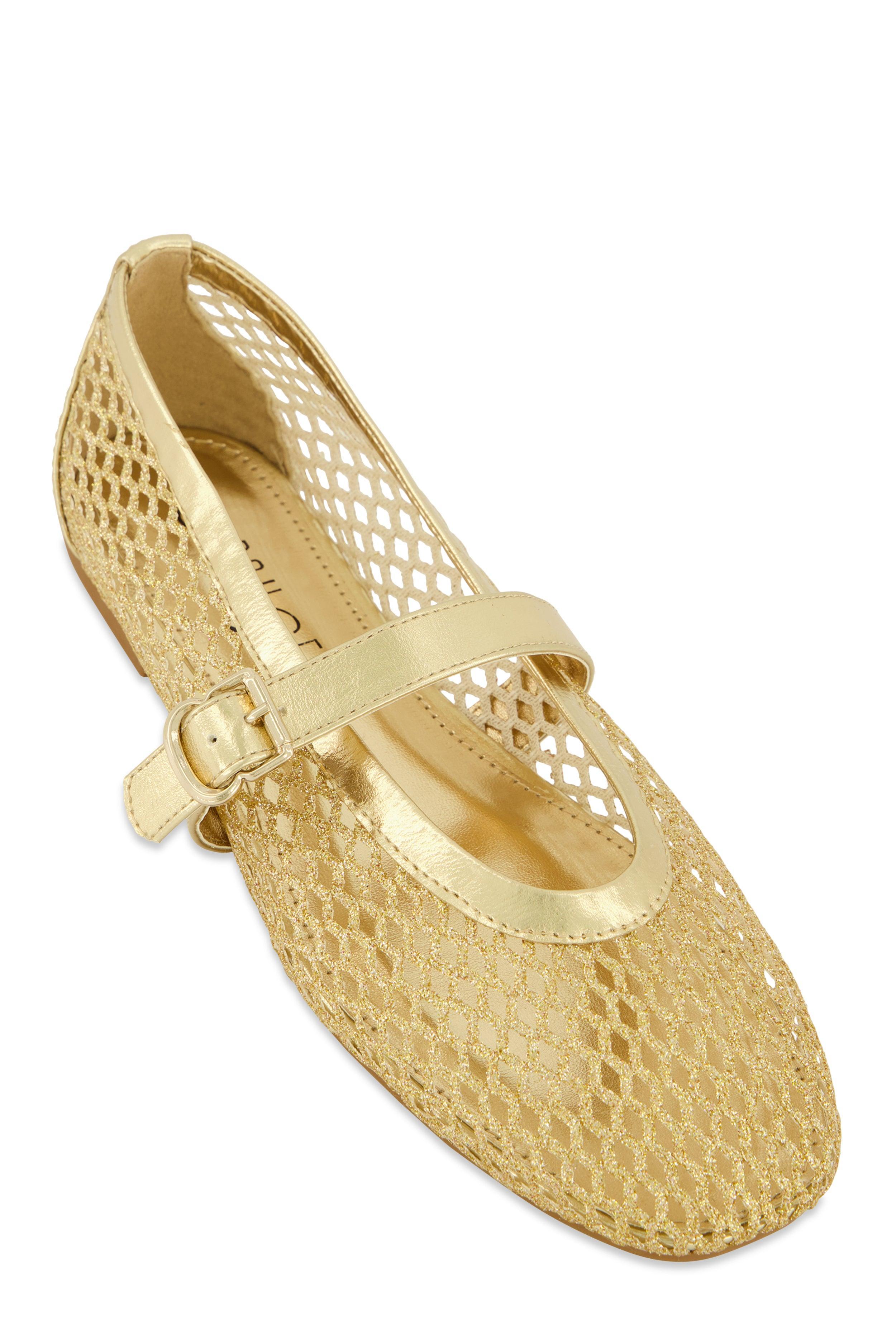 Womens Fishnet Mary Jane Flats product image