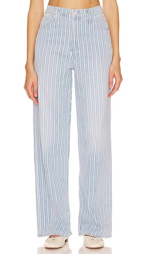 Mother High Rise Striped Spinner Jeans in Lined Up Product Image