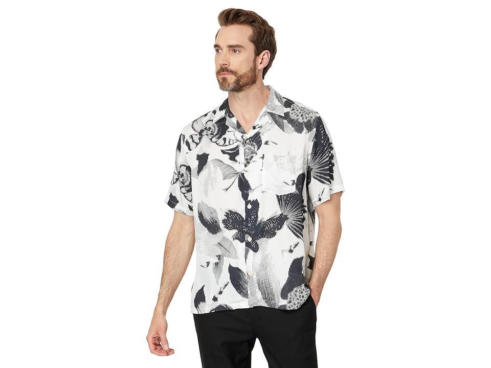 AllSaints Frequency Short Sleeve Shirt (Off Men's Clothing product image