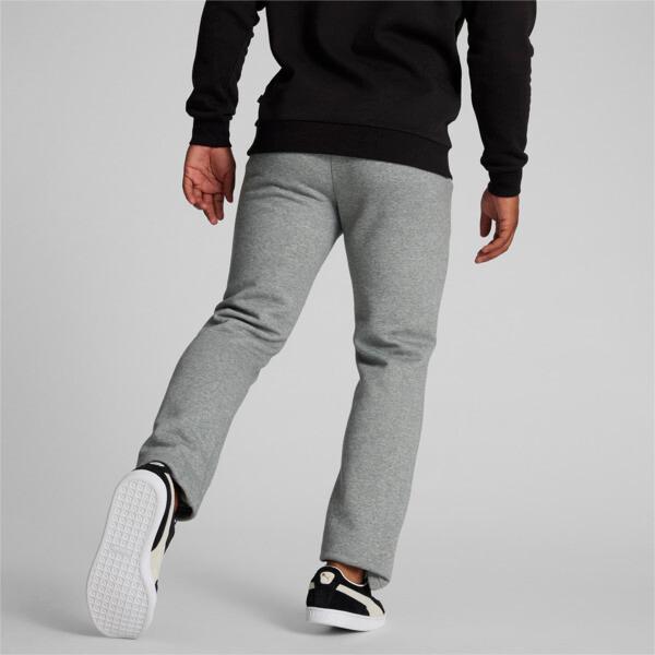 PUMA Essentials Logo Men's Pants in Medium Grey Heather Product Image