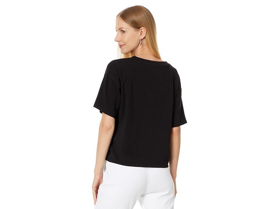 Eileen Fisher Boxy V-Neck Stretch Organic Cotton T-Shirt Product Image