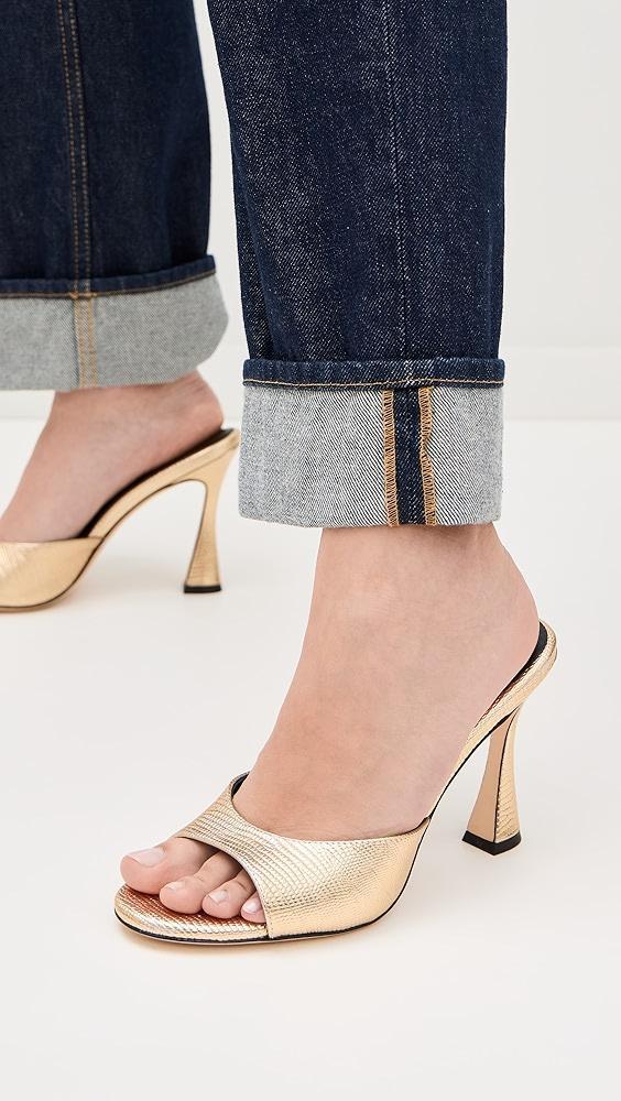 L'AGENCE Avery Peep Toe Mules | Shopbop Product Image