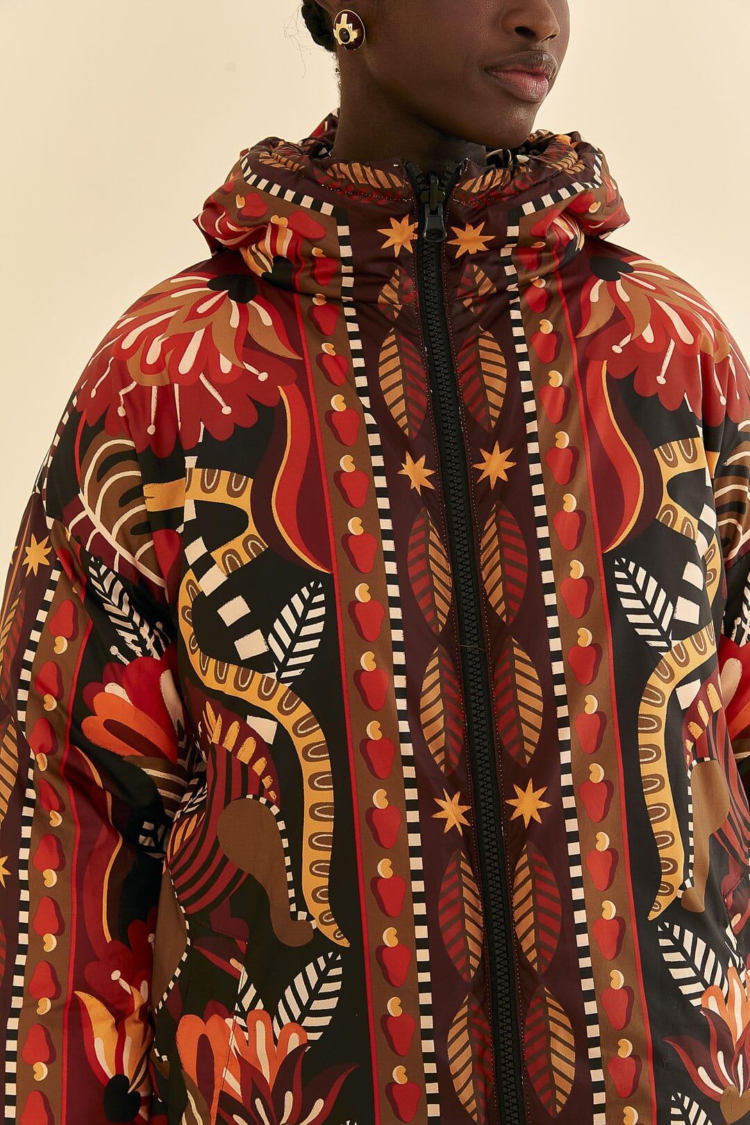 Sand Palms Paradise Reversible Puffer Jacket Product Image