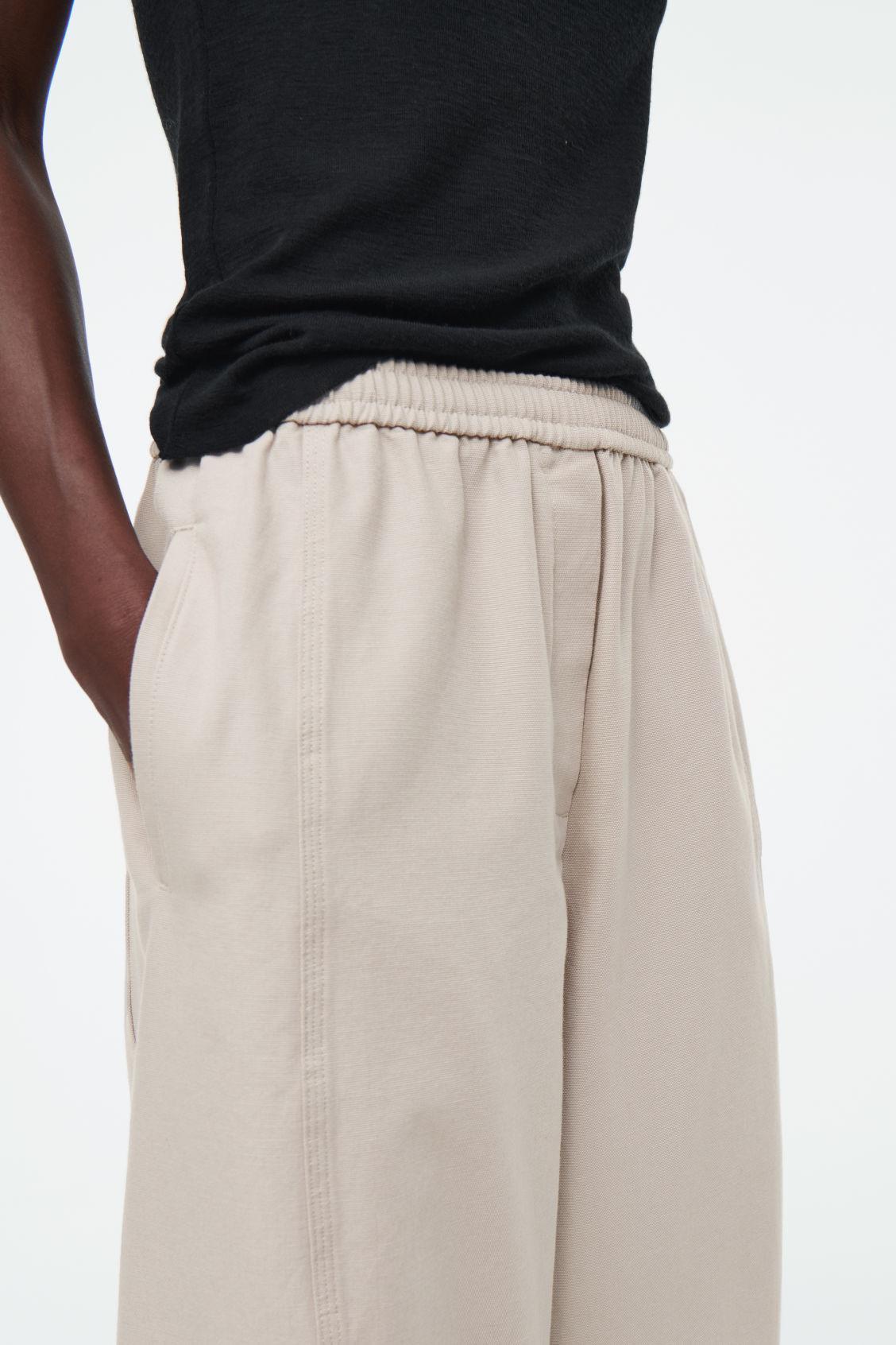 BARREL-LEG COTTON PANTS Product Image