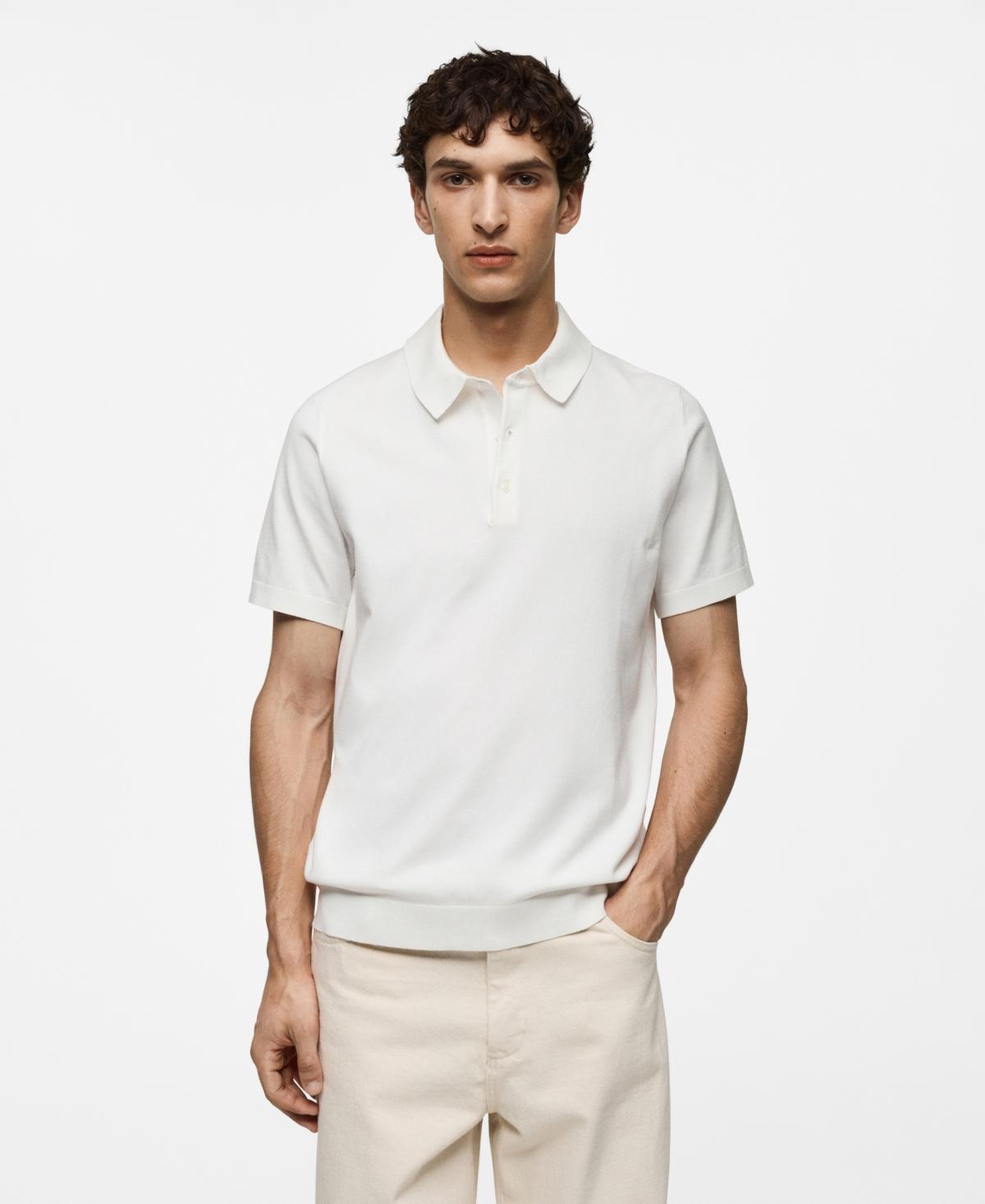 Mango Mens Fine-Knit Polo Shirt Product Image