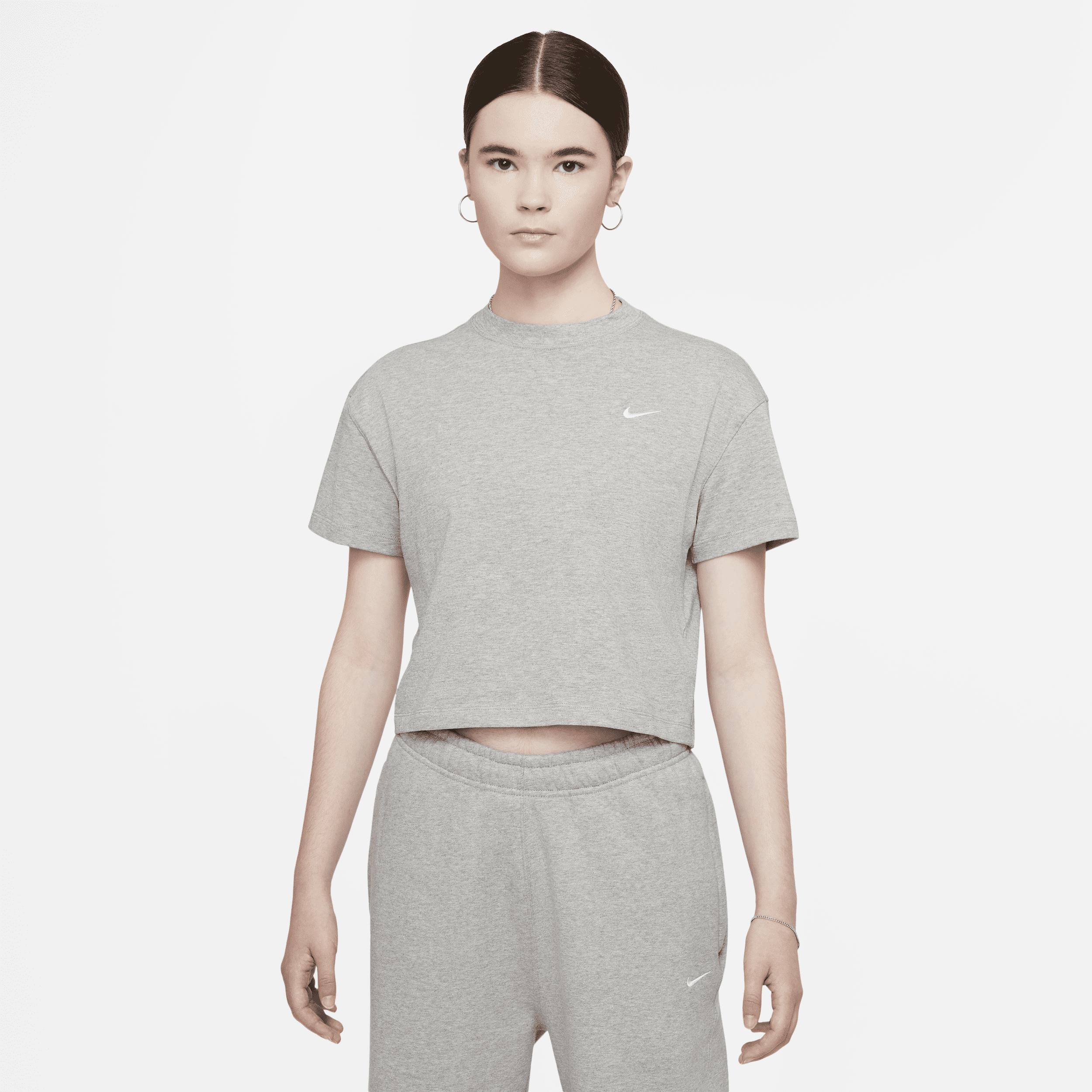 Nike Womens Solo Swoosh Essential Cropped T-Shirt Product Image