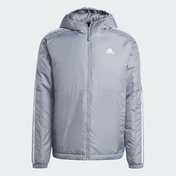 Essentials 3-Stripes Insulated Hooded Jacket Product Image