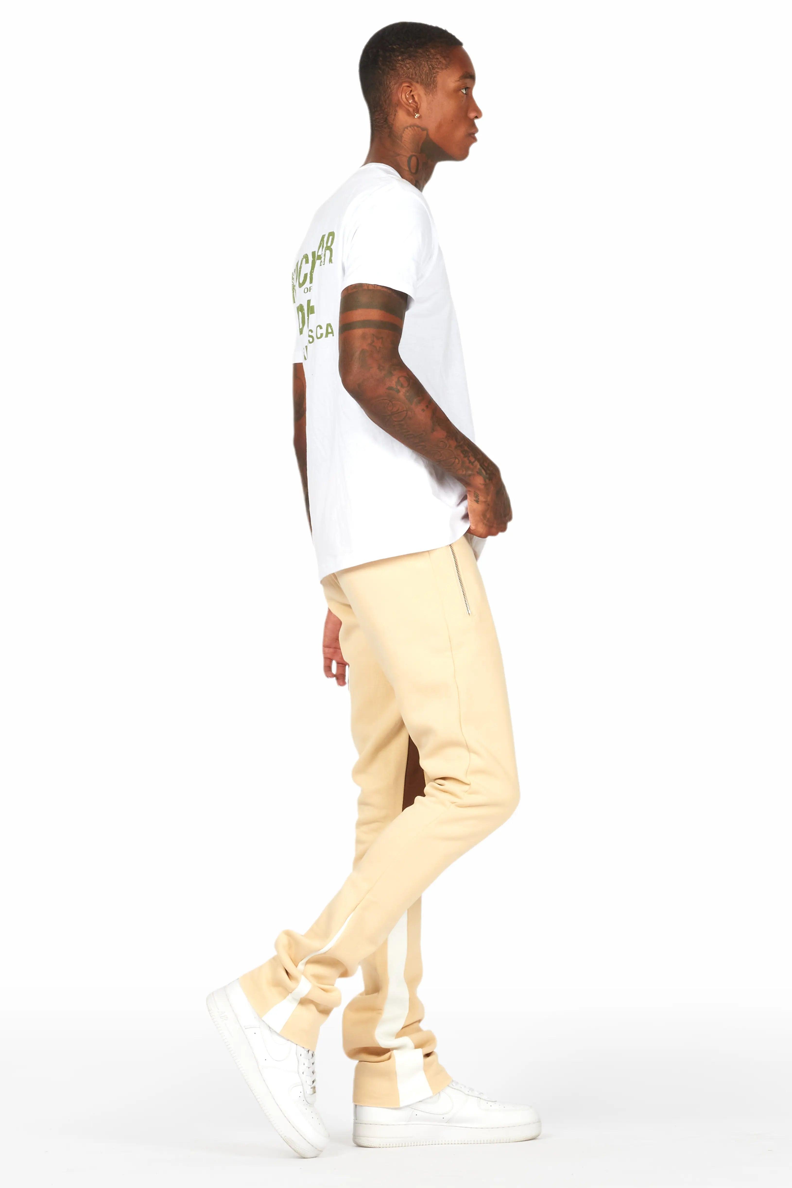 Alpine Beige/Black Stacked Flare Pant Male Product Image