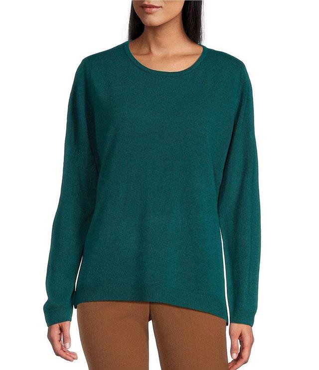 Allison Daley Long Sleeve Crew Neck Sweater Product Image