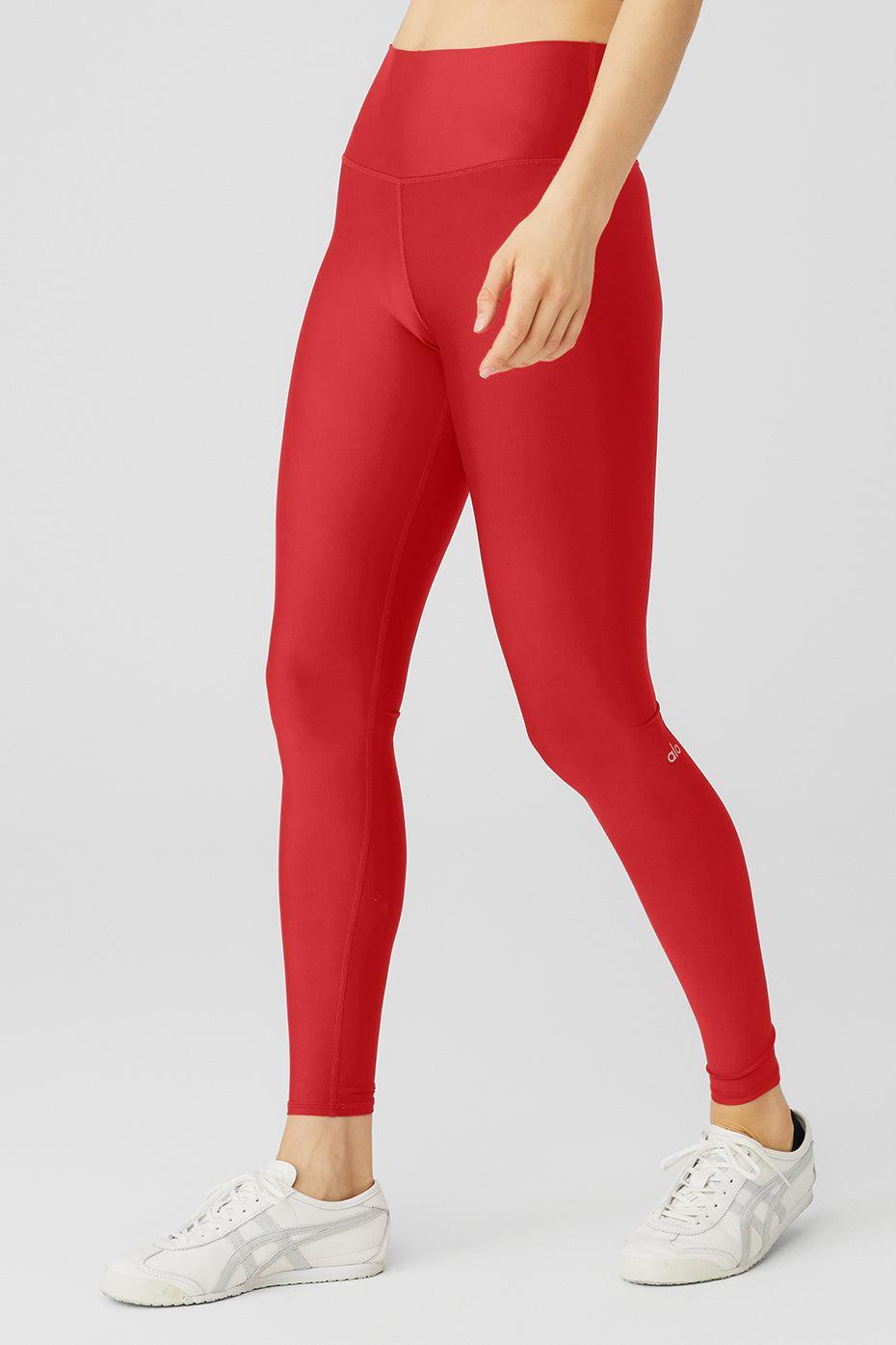 High-Waist Airlift Legging - Classic Red Female Product Image