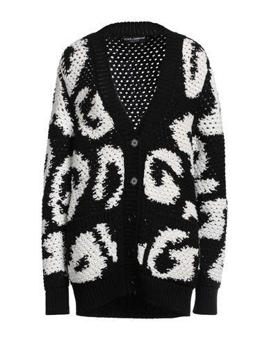 DOLCE & GABBANA Woman Cardigan Black Size 10 Virgin Wool, Cashmere Product Image