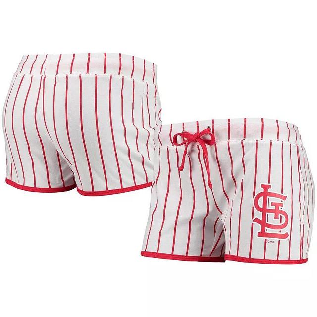 Womens Concepts Sport St. Louis Cardinals Vigor Pinstripe Sleep Shorts Product Image