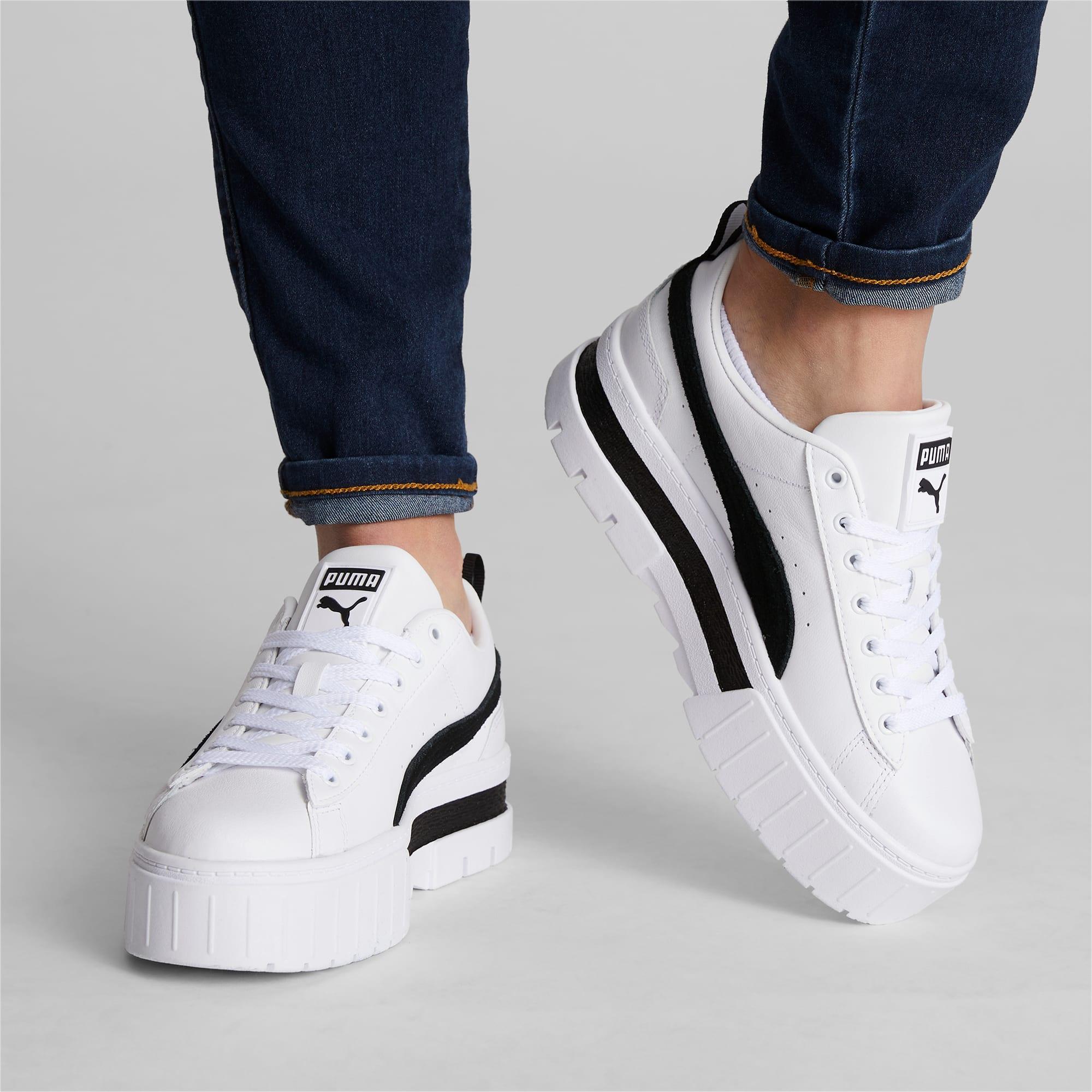 Mayze Leather Women's Sneakers Product Image