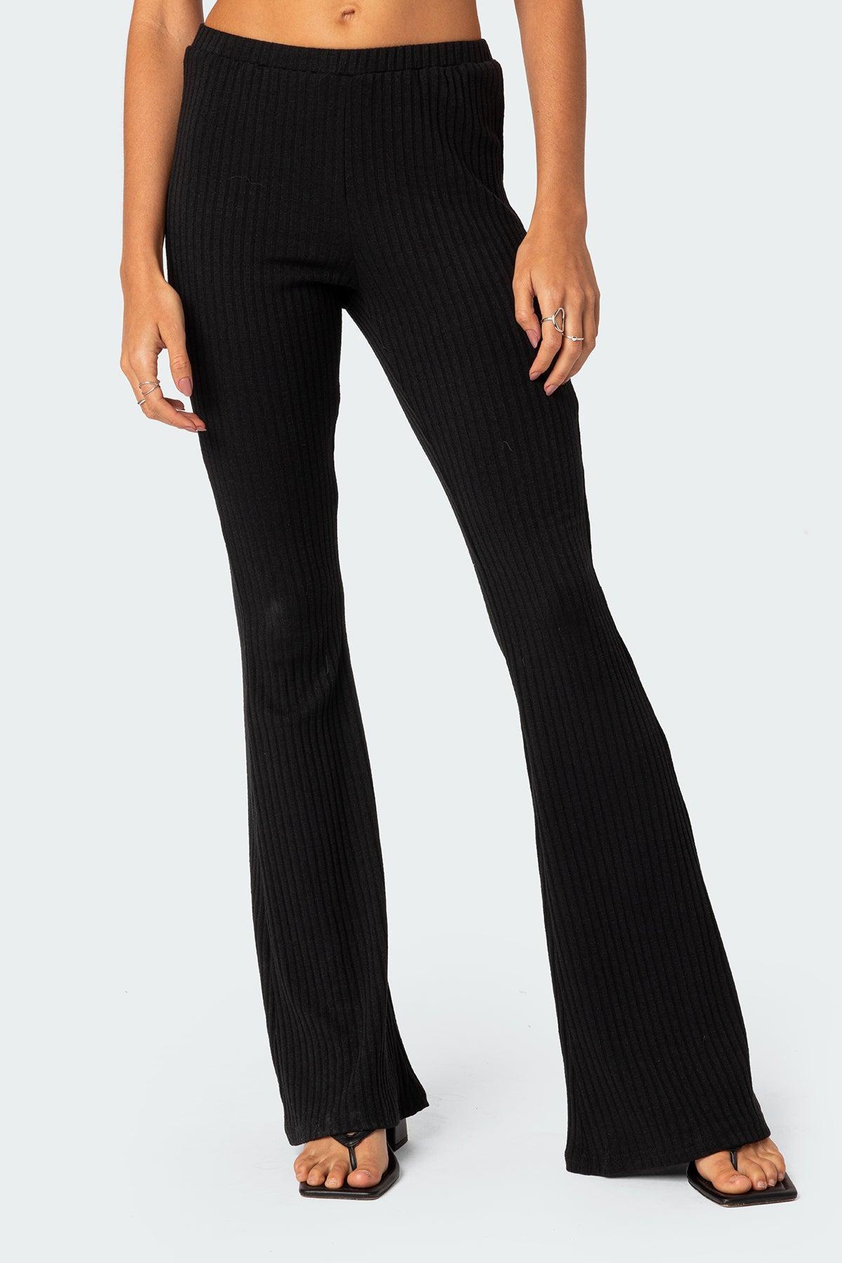 Dekota Ribbed Flared Pants Product Image