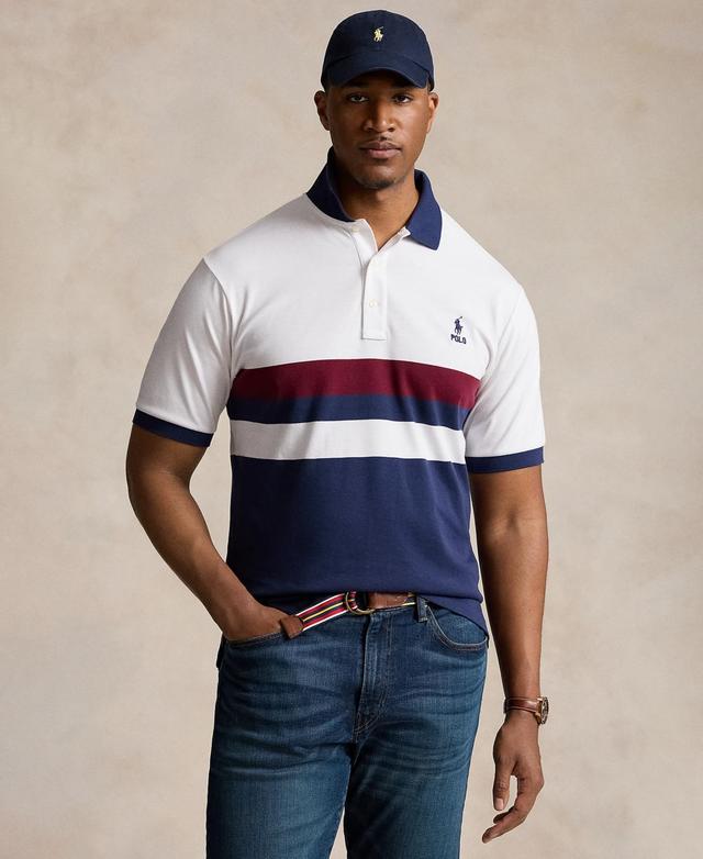 Polo Ralph Lauren Mens Big & Tall Color-Blocked Soft Cotton Polo Shirt Product Image