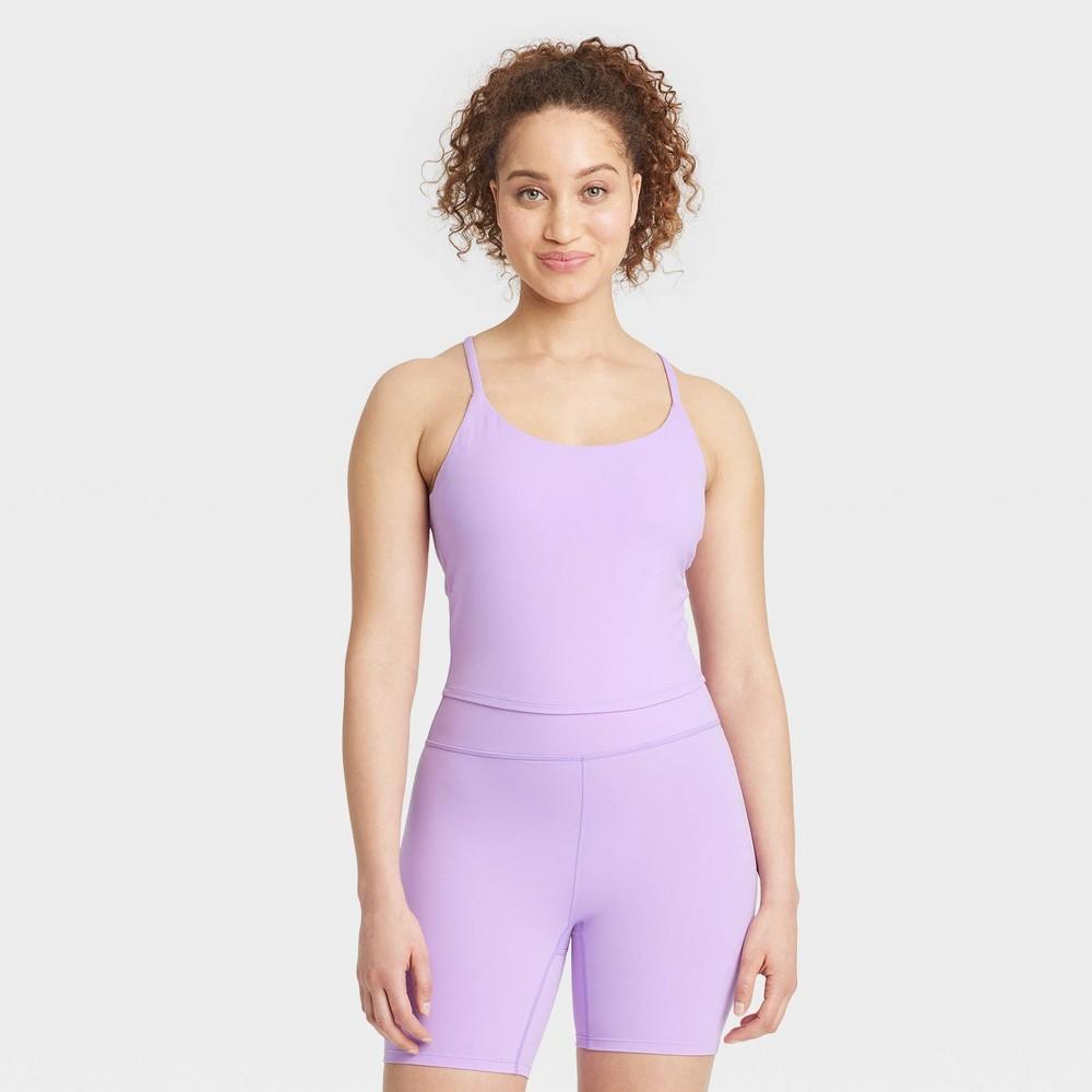 Womens Everyday Soft Cami Cropped Tank Top - All In Motion Violet XXL product image