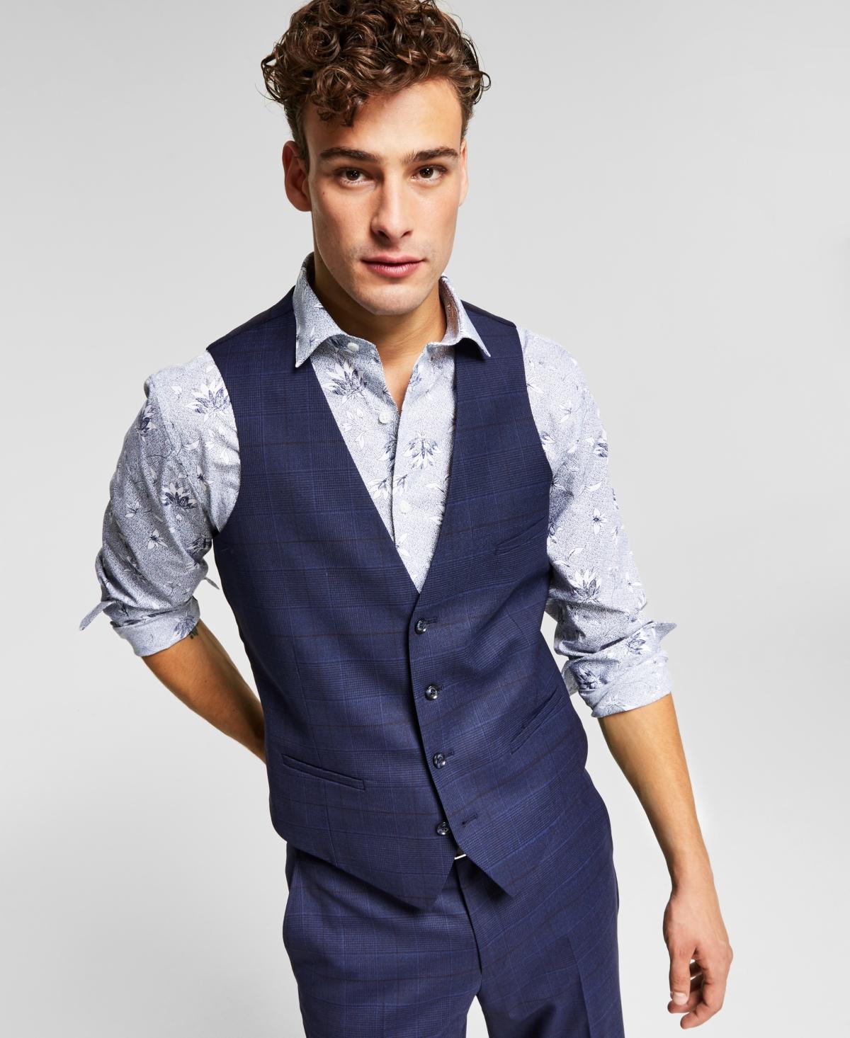 Bar Iii Mens Slim-Fit Wool Suit Vest, Created for Macys Product Image