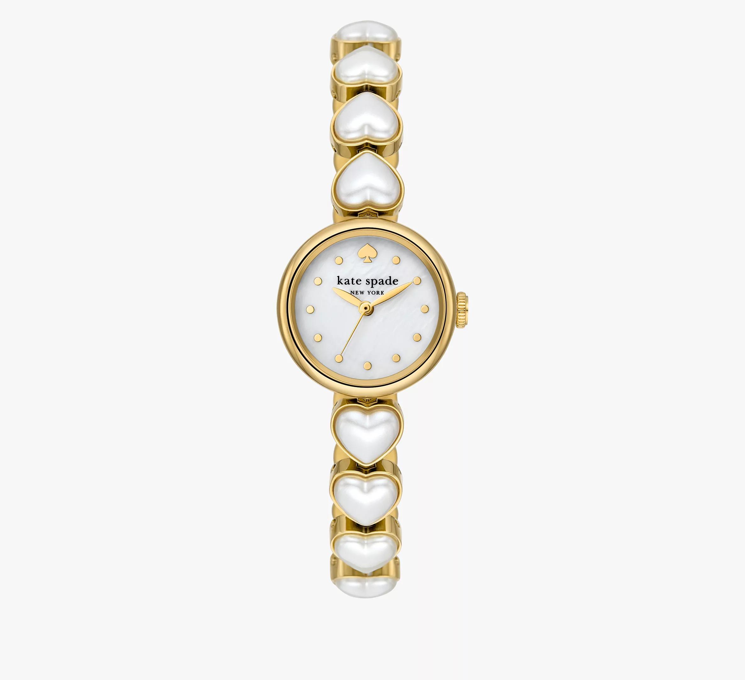 Monroe Heart Pearl Bracelet Watch Product Image