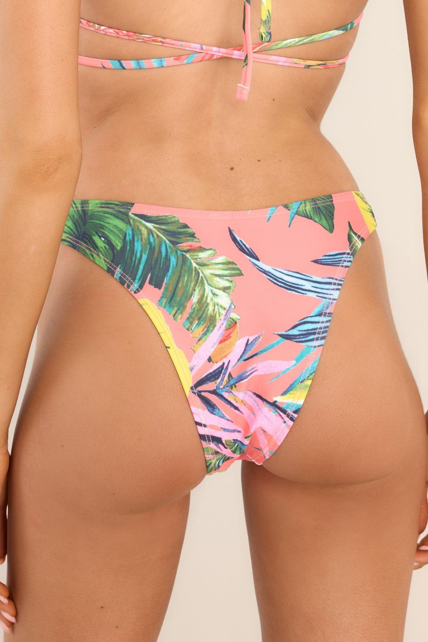 Catching A Tan Coral Bikini Bottoms Swimwear Product Image