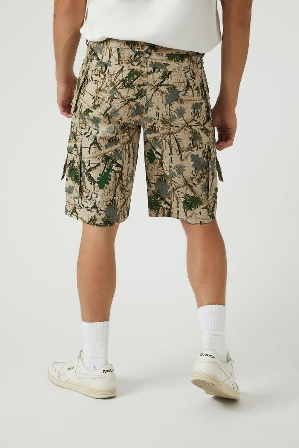 Leaf Print Cargo Shorts | Forever 21 Product Image