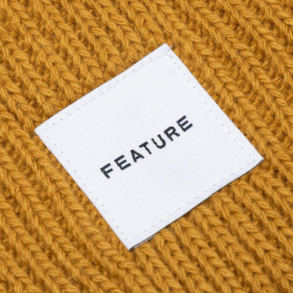 Oversized Beanie - Golden Rod Male Product Image