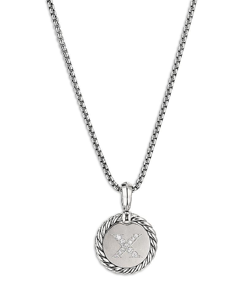 Womens Initial Charm with Pav Diamonds Product Image