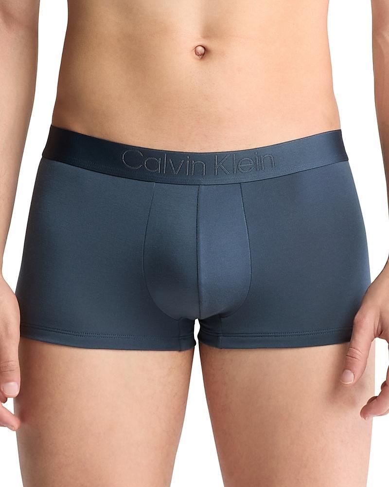 Calvin Klein Underwear CK Black Low Rise Trunks 3-Pack (Black Shadow/Grey Sky) Men's Underwear Product Image