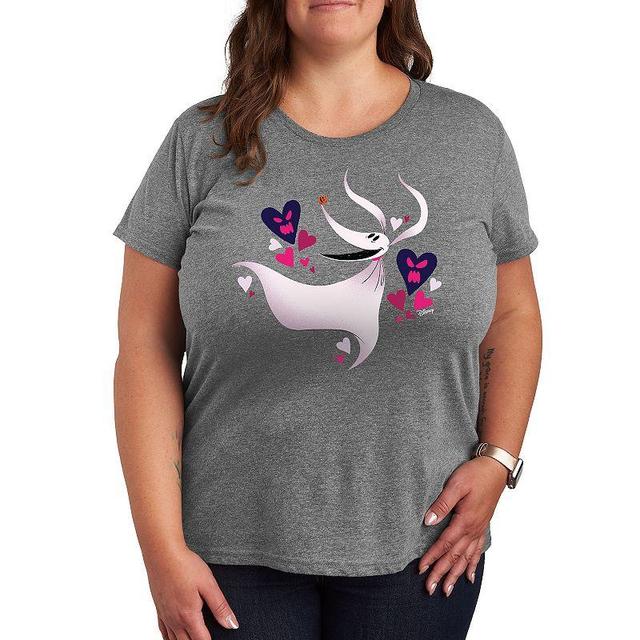 Disneys The Nightmare Before Christmas Zero Plus Graphic Tee, Womens Grey Gray Product Image