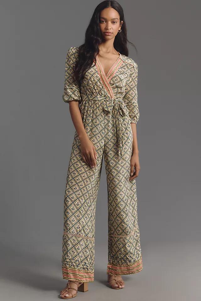 Farm Rio x Anthropologie V-Neck Jumpsuit Product Image