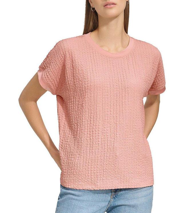 Andrew Marc Sport Puckered Knit Short Dolman Sleeve Top Product Image