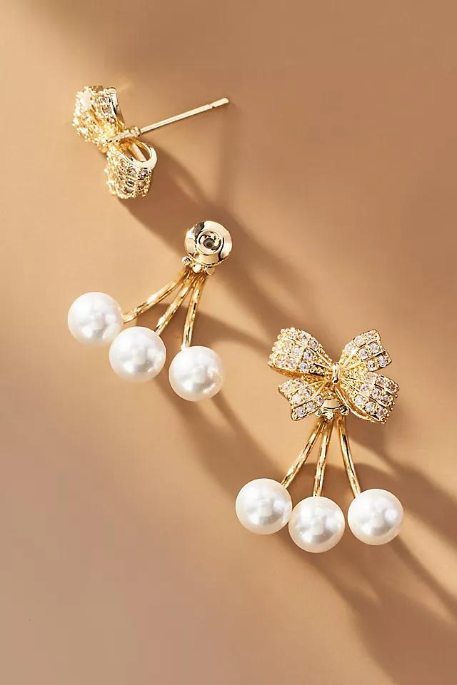 Shashi Bow Jacket Earrings Product Image