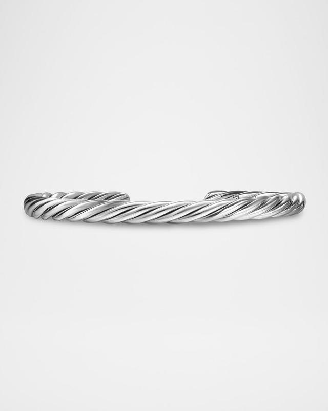 David Yurman Mens Cable Cuff Bracelet in Sterling Silver, 6mm Product Image