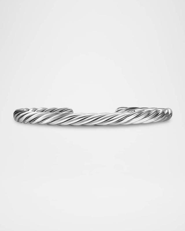 David Yurman Mens Cable Cuff Bracelet in Sterling Silver, 6mm Product Image