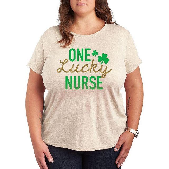 Plus One Lucky Nurse Graphic Tee, Womens Product Image