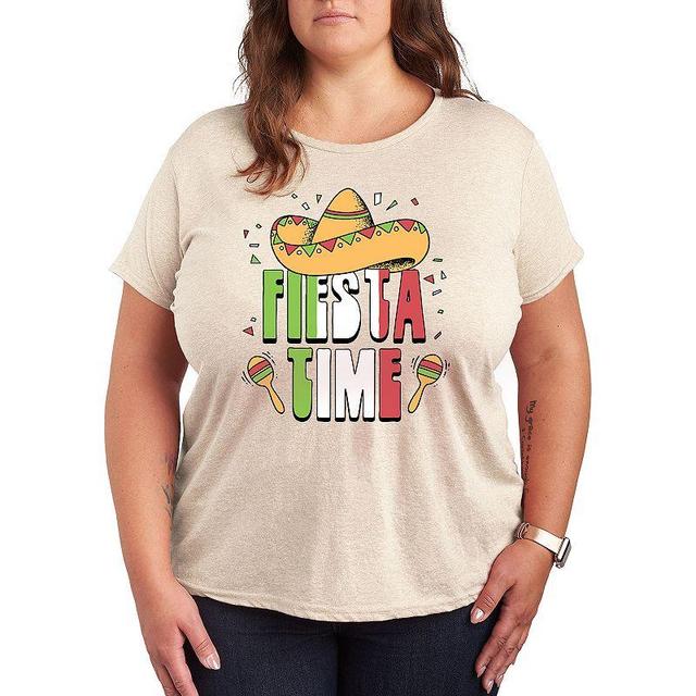 Plus Fiesta Time Graphic Tee, Womens Product Image