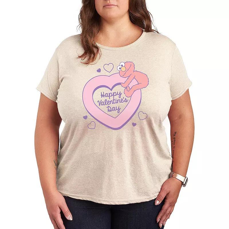 Plus Sesame Street Valentines Day Graphic Tee, Womens Product Image