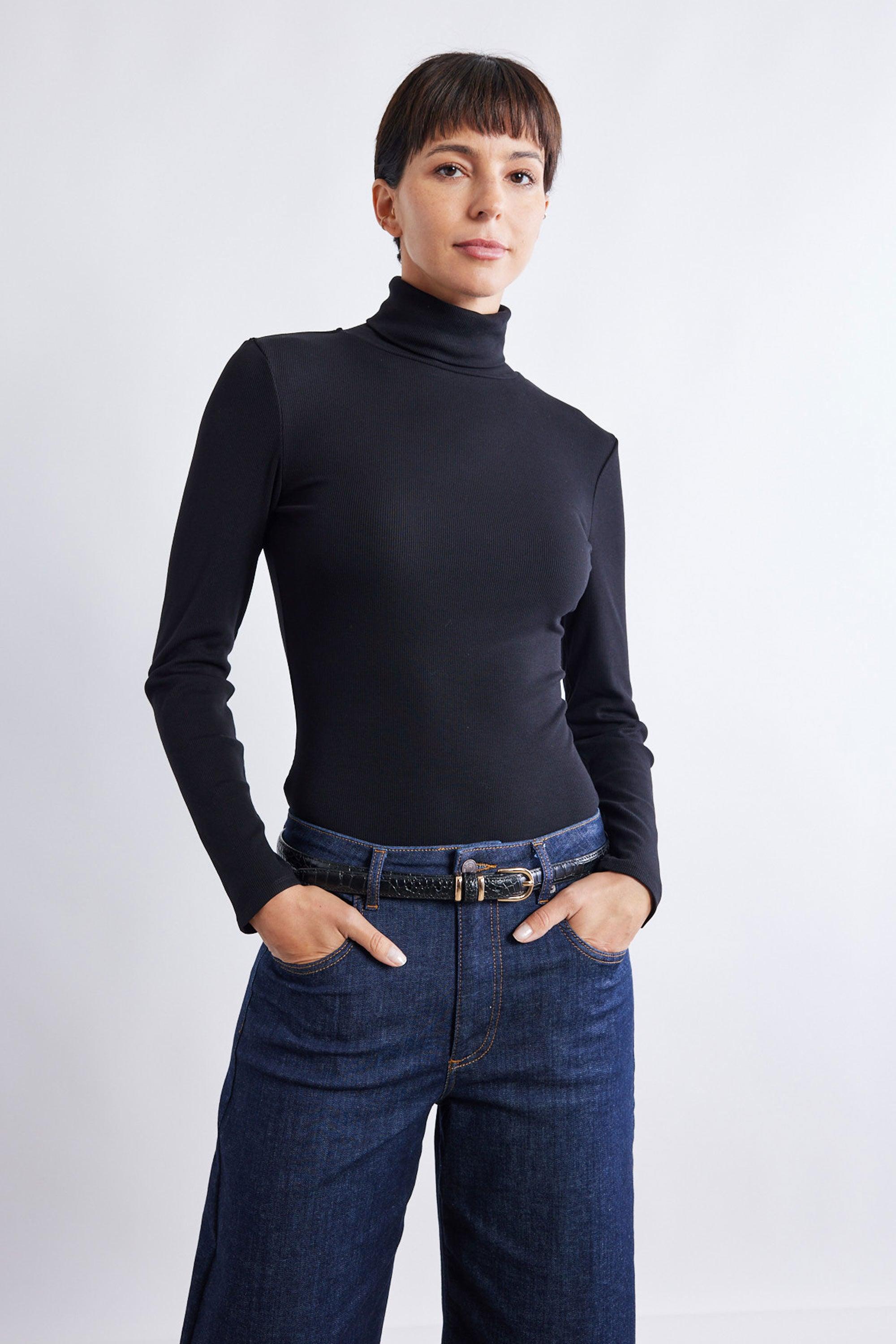 The Ribbed Turtleneck Product Image