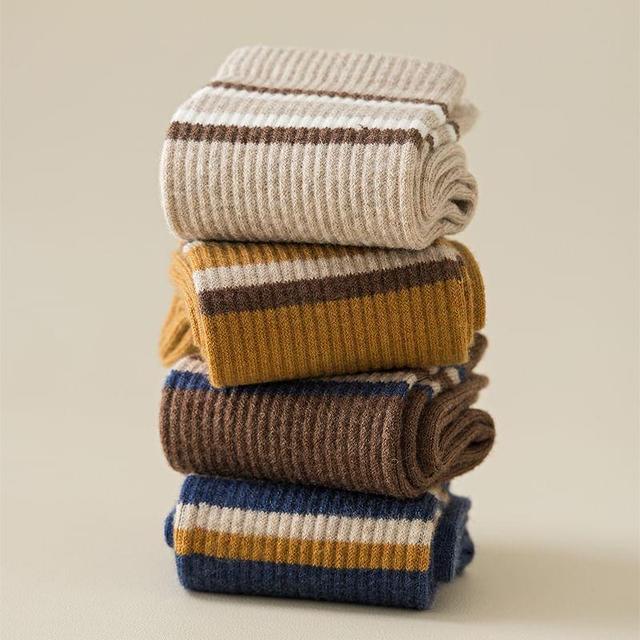 Striped Crew Socks Product Image