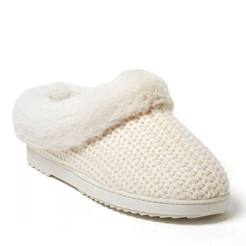 Dearfoams Hannah Festive Knit Womens Clog Slippers Product Image