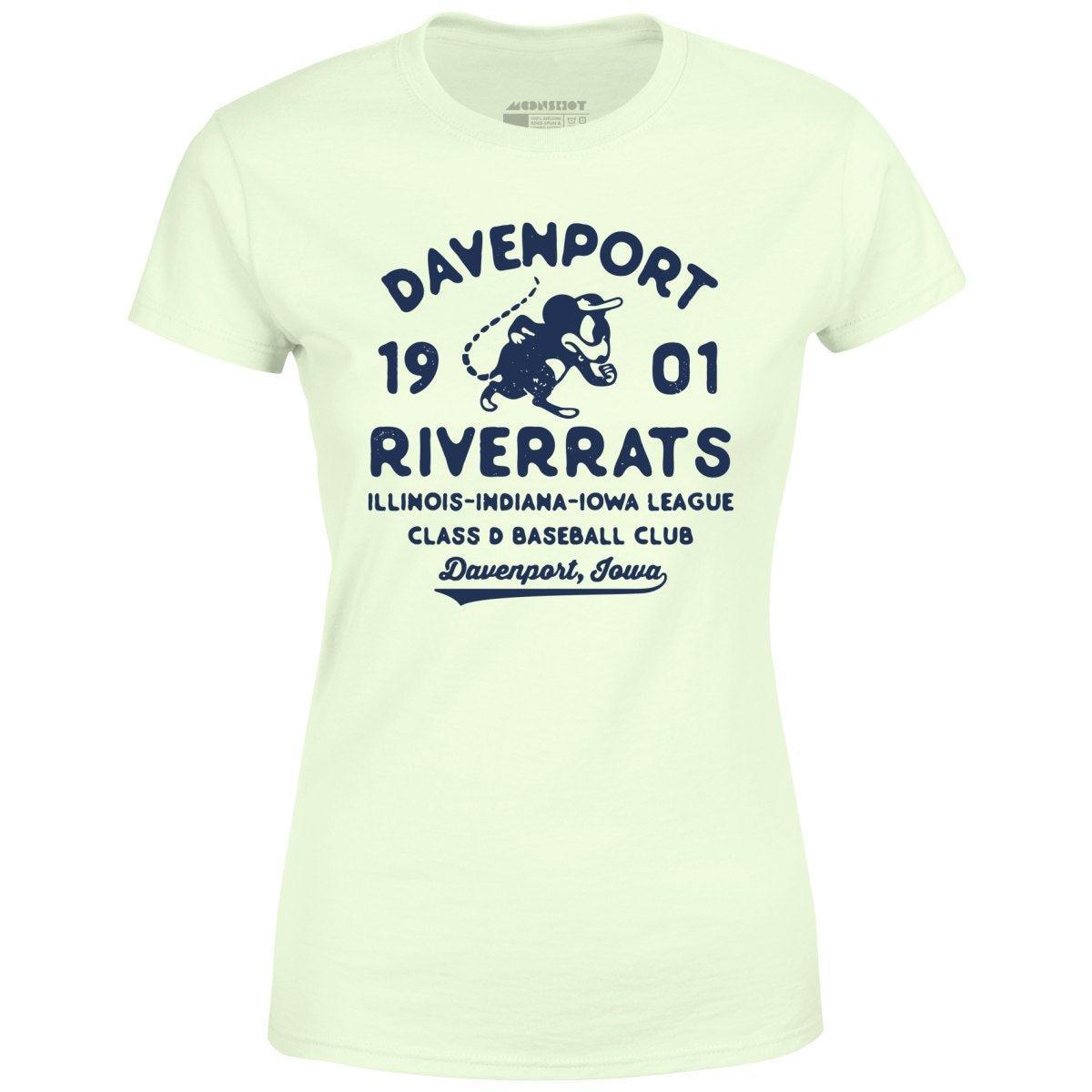 Davenport River Rats - Iowa - Vintage Defunct Baseball Teams - Women's T-Shirt Female Product Image